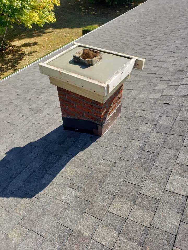 Gray colored shingles