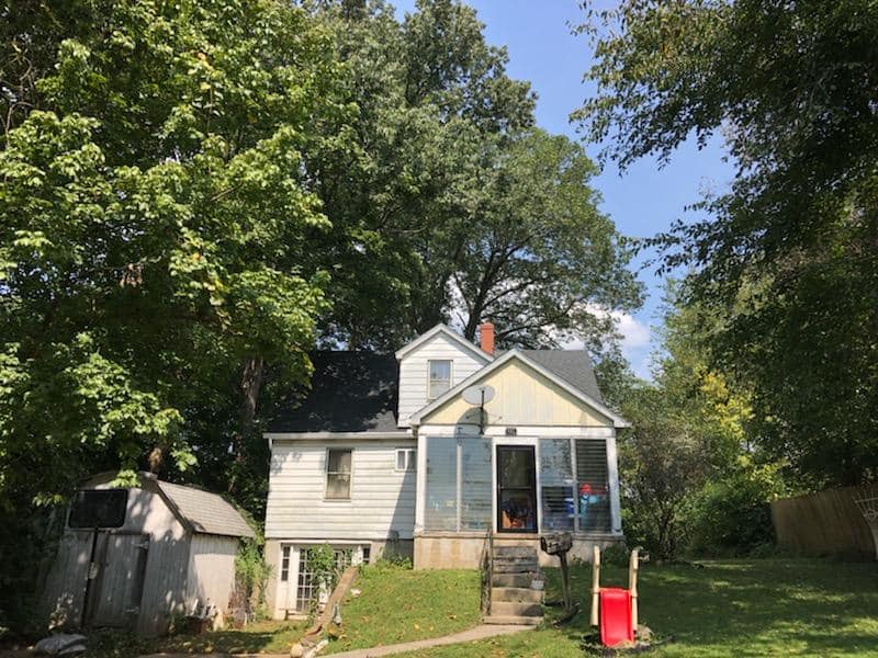 House surrounded with trees