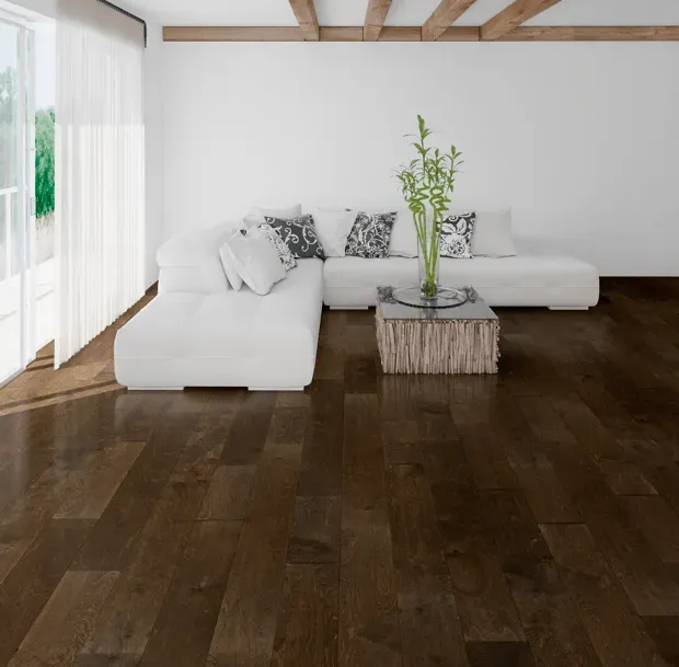 A living room with a couch and a coffee table