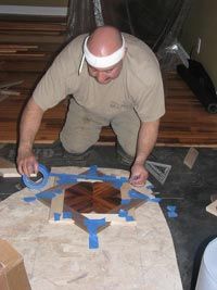 Hardwood flooring work