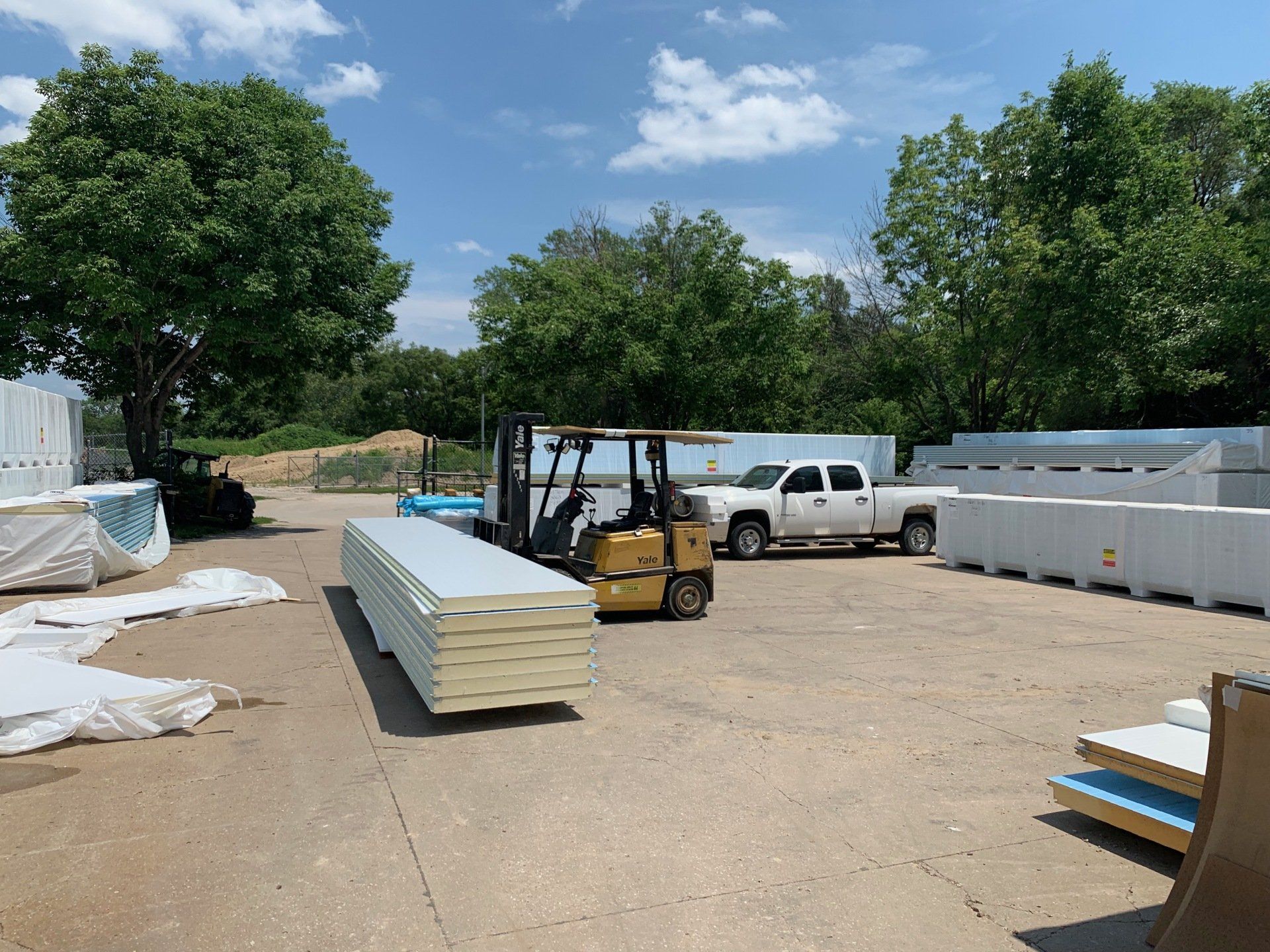 Aerial shot of the business compound