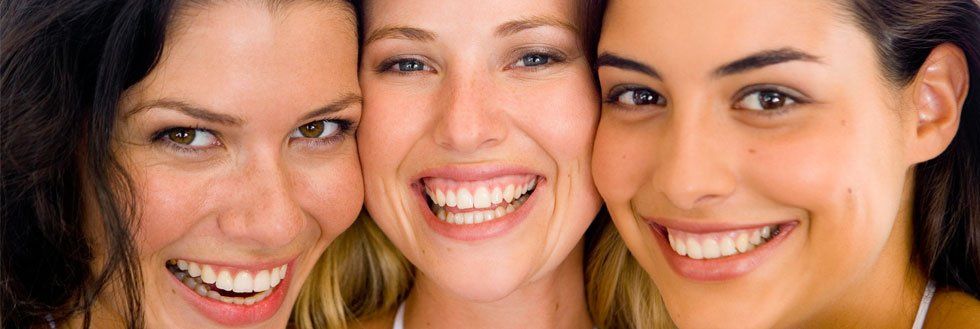Smiling womens
