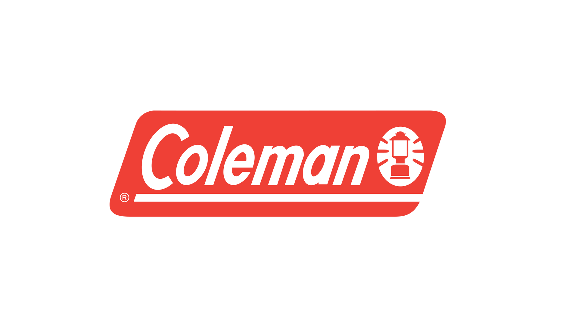 The coleman logo is red and white on a white background.