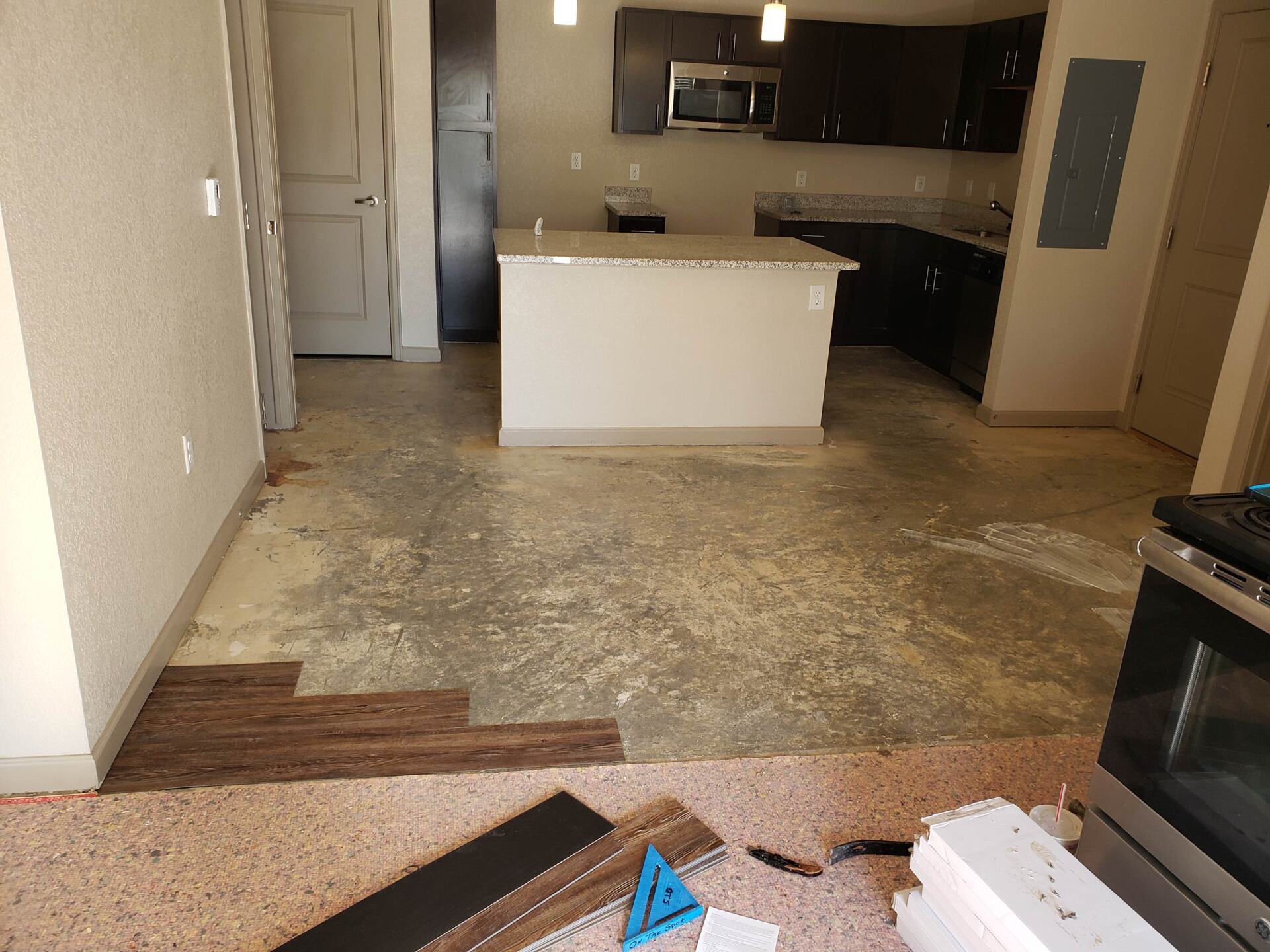 Flooring before