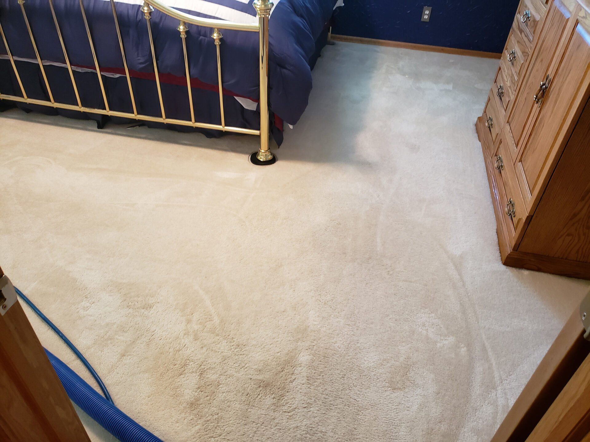 Carpet cleaning before