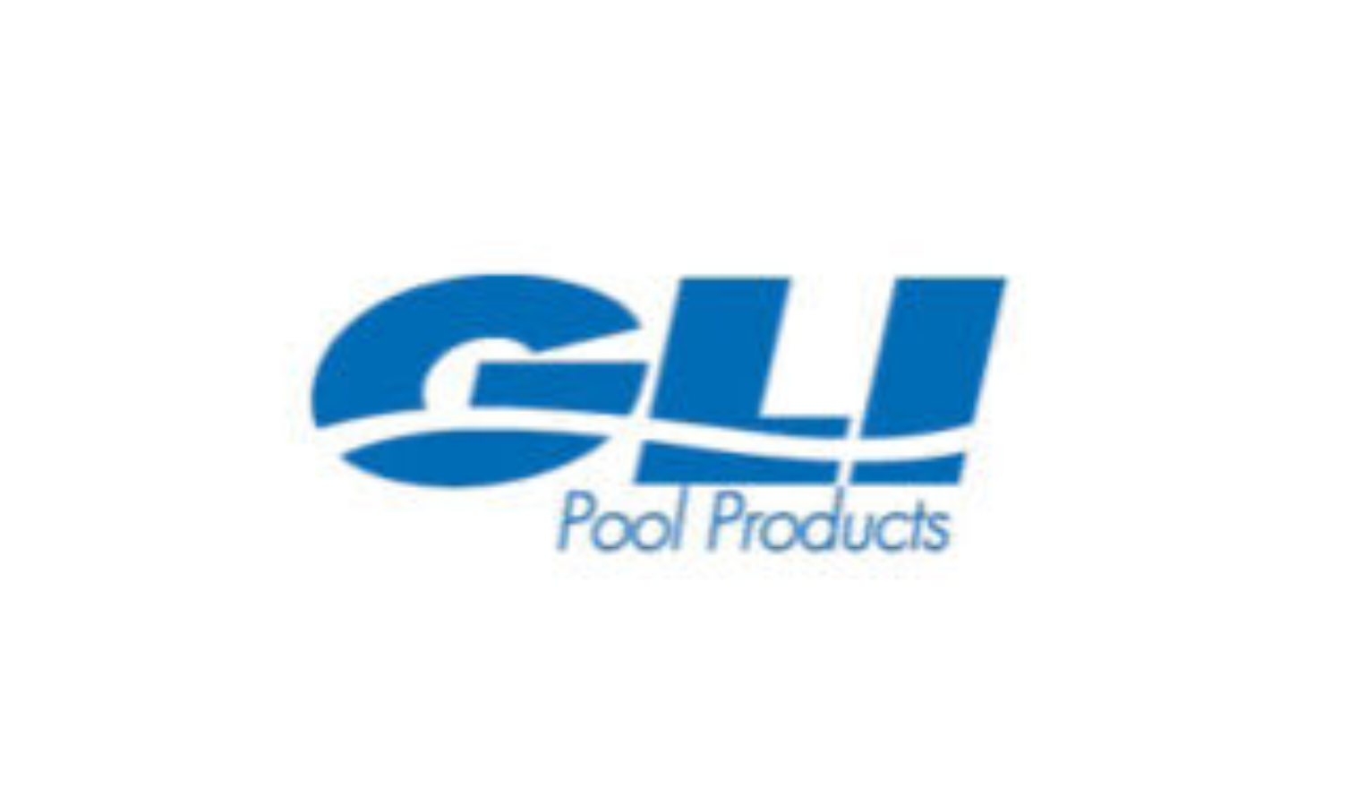 Blue and white logo of GLI Pool Products.