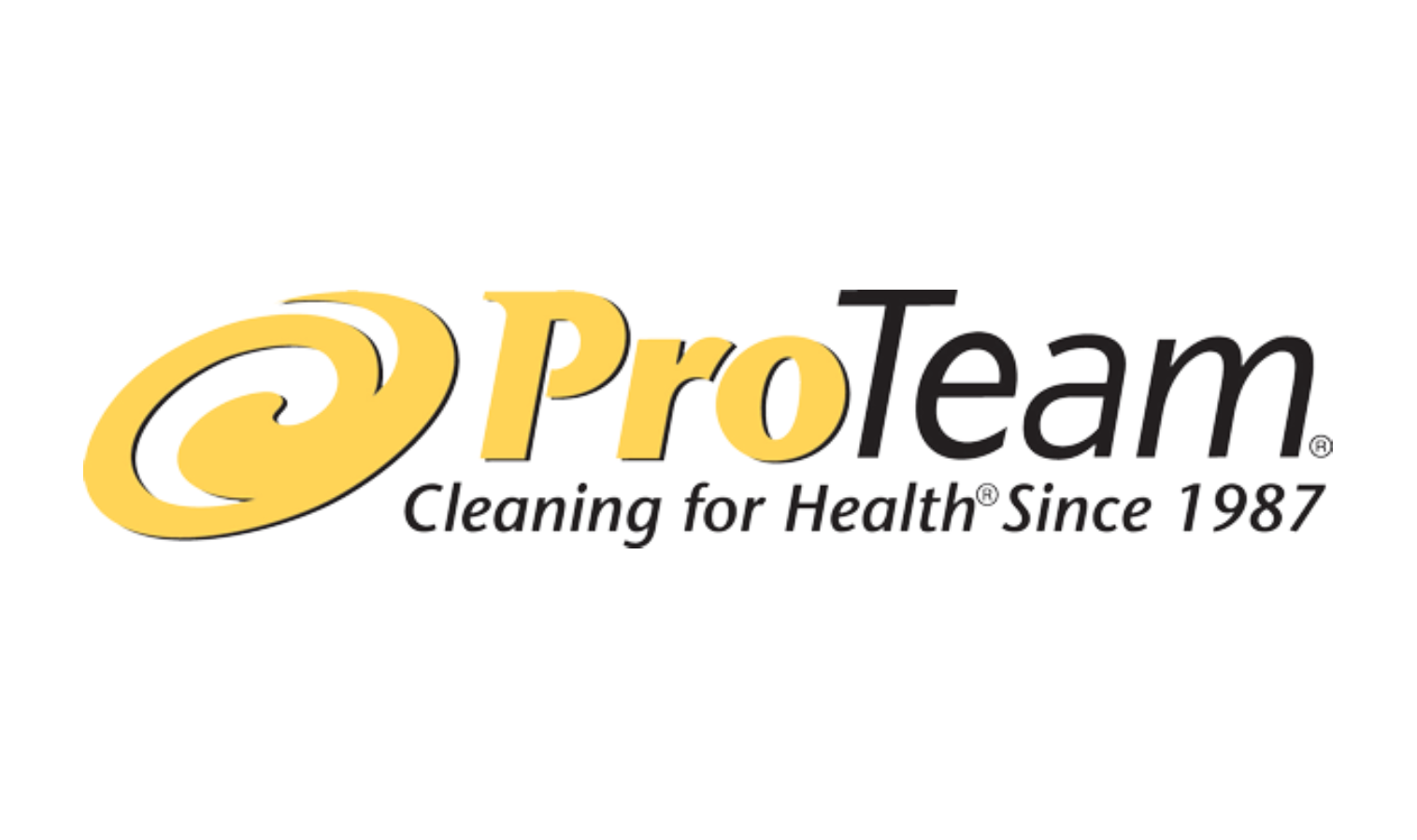 ProTeam logo with gold swirl design and yellow 