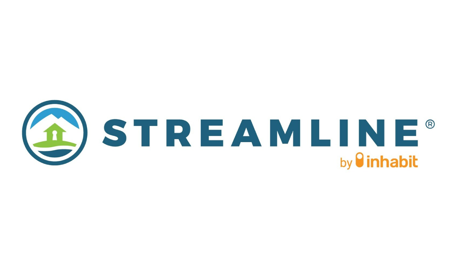 Logo for Streamline by Inhabit with a house icon inside a blue circle.