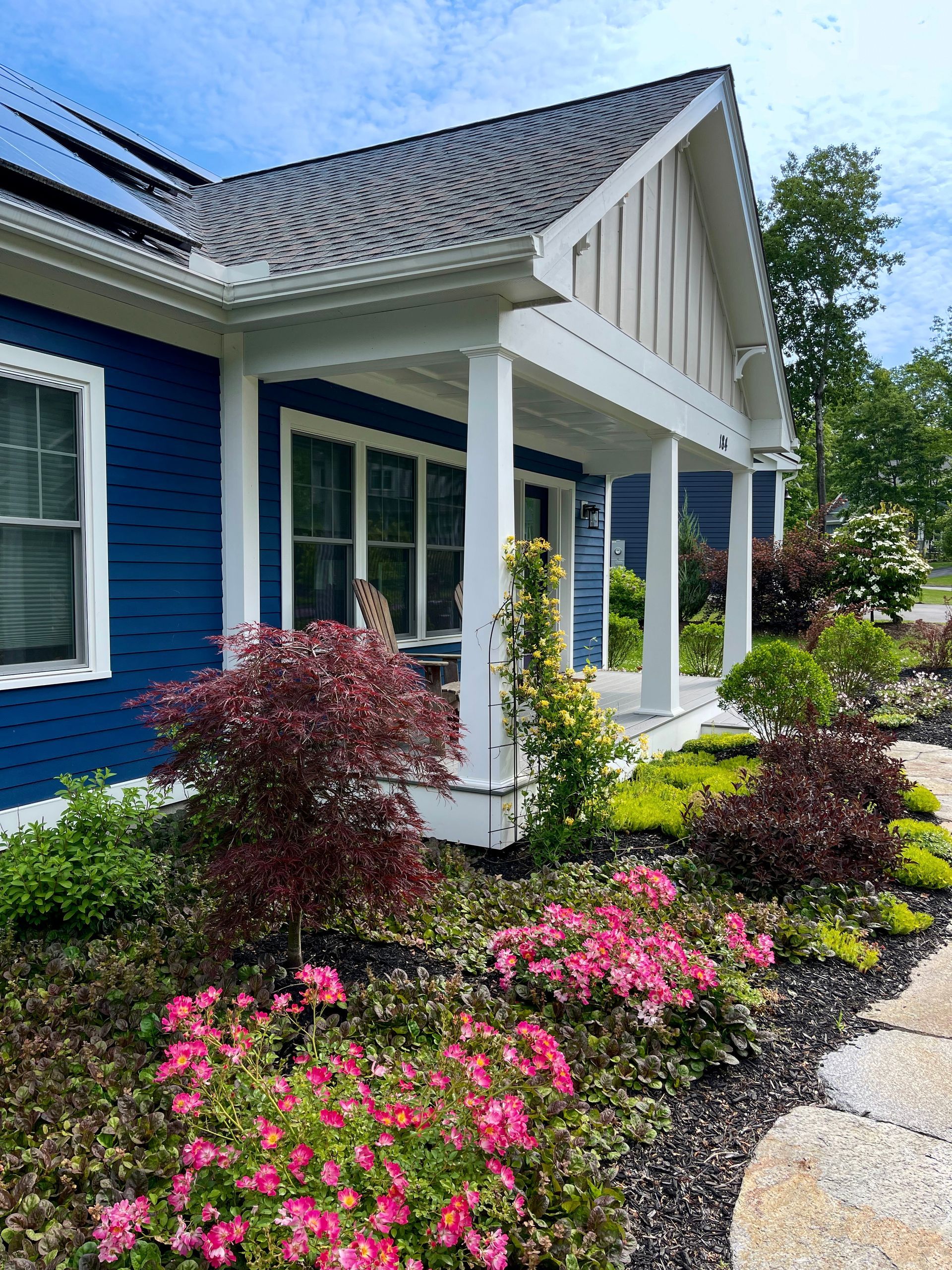 Ethan's Eden Landscape and Design, LLC image Northampton MA front foundation planting