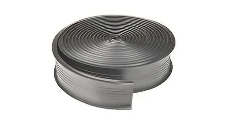 Metal 35mm film developing reel, circular with a spiral track.