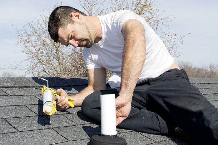 Radon mitigation pipe installation