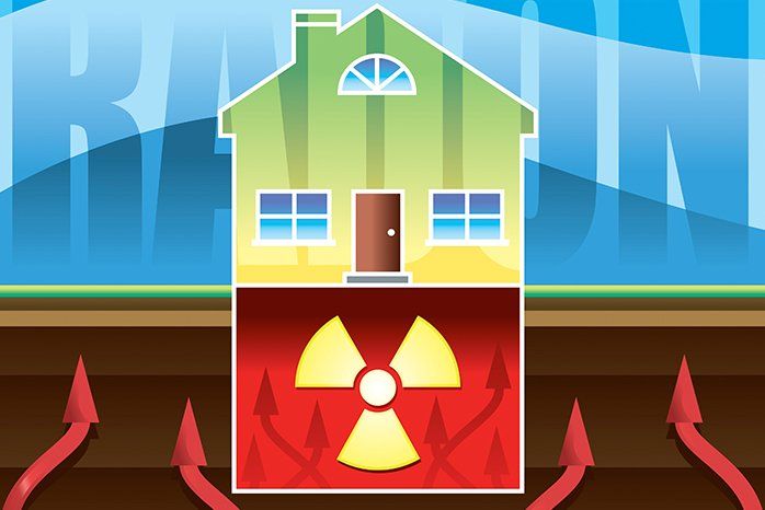 Radon effect illustration