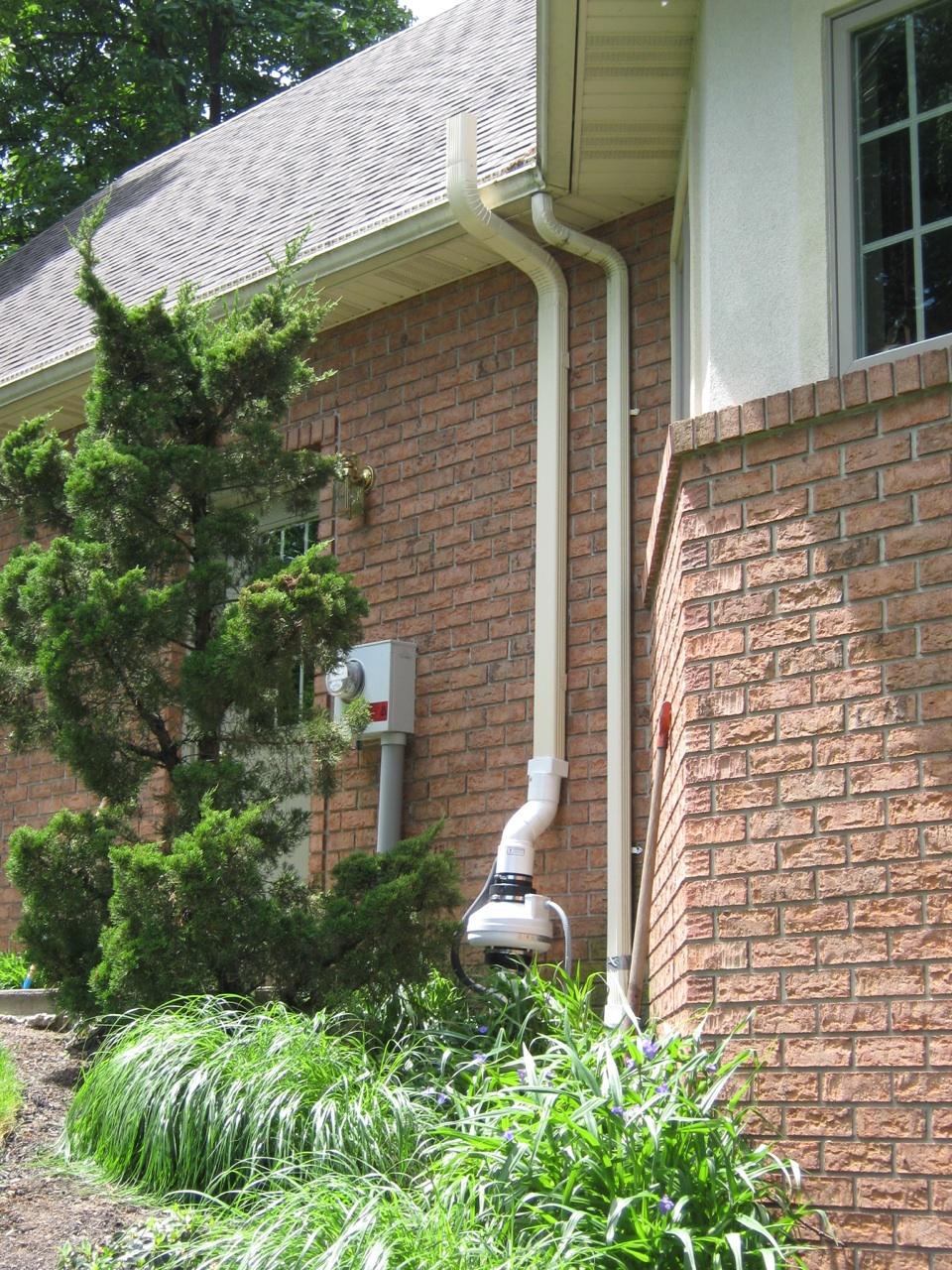 Radon mitigation product installed