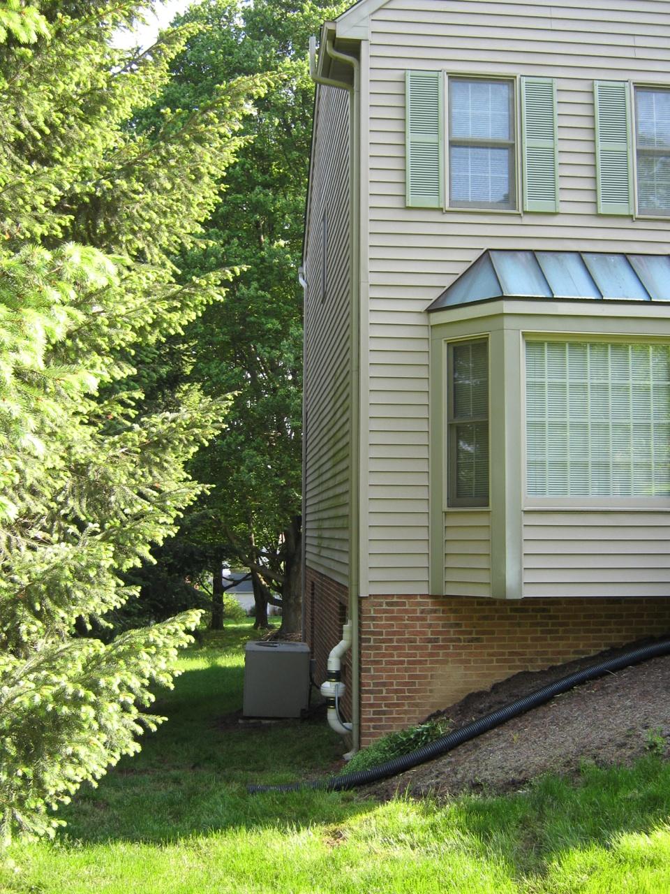 Radon mitigation product installed