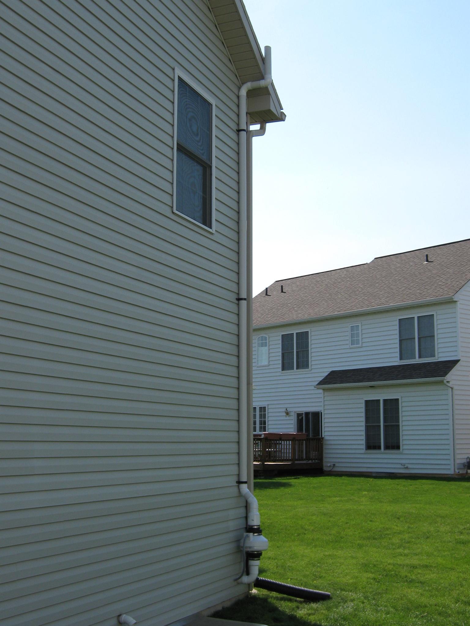 Radon mitigation product installed