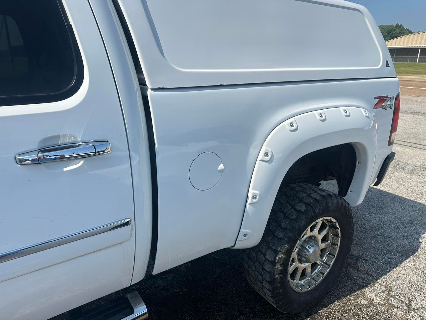 white truck after repair