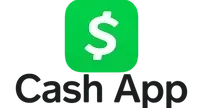 Cash App logo with a green square and white dollar sign above black text.