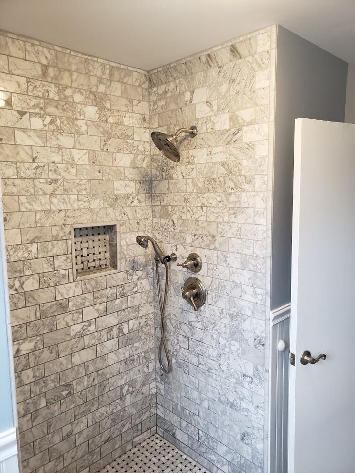 modern bathroom with shower