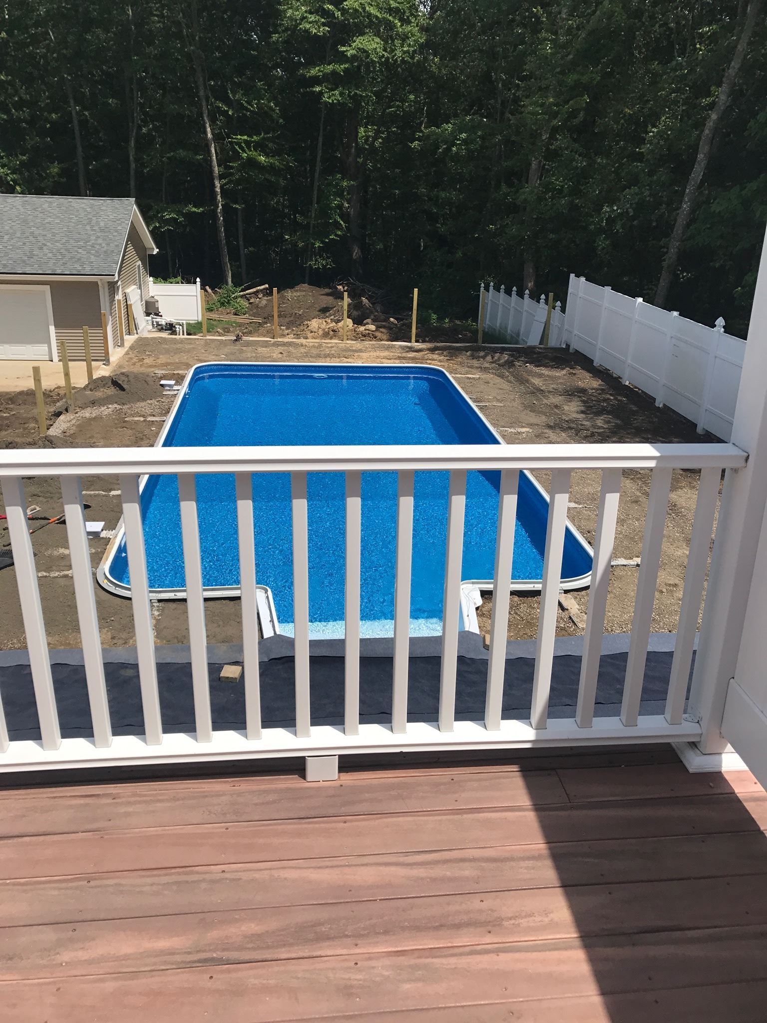 Pool and deck installation
