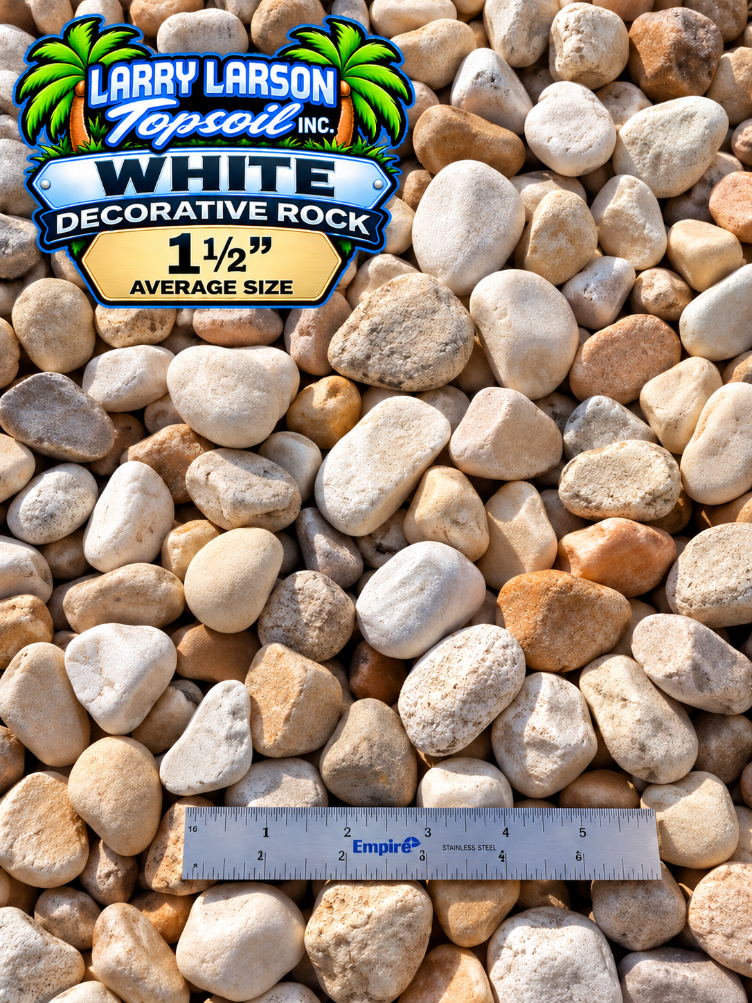 White Decorative Rocks