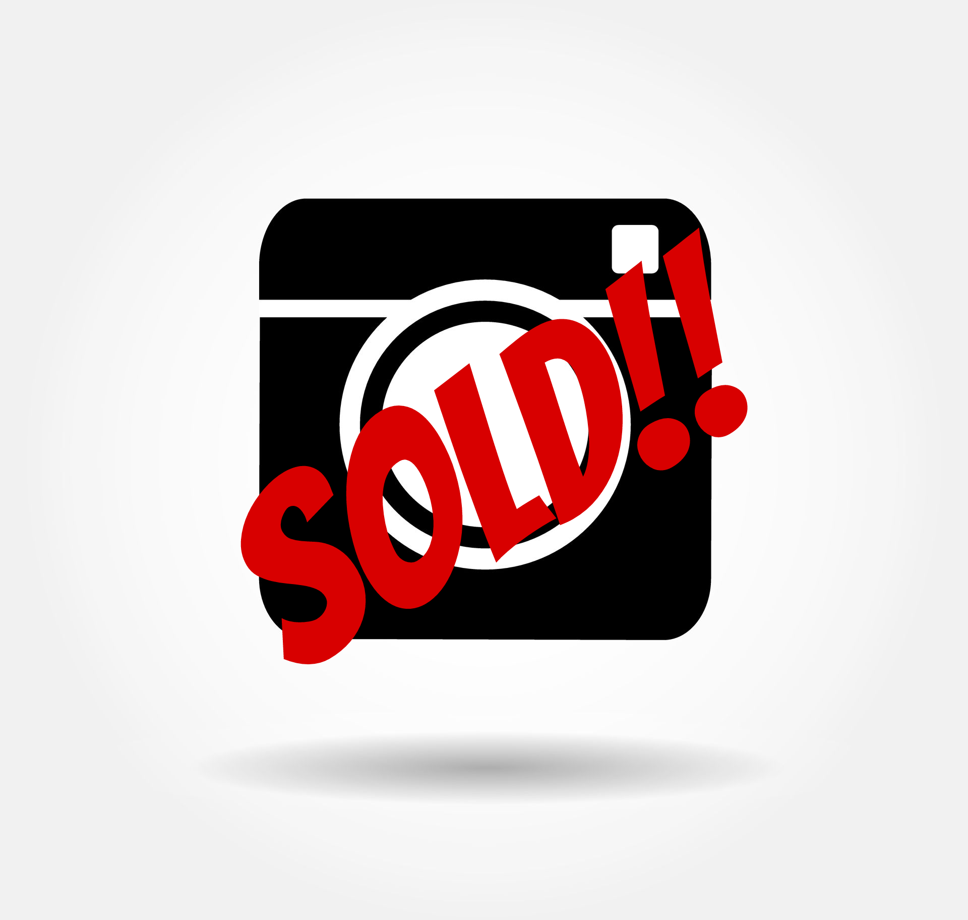 Black building outline with 