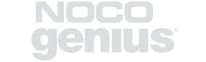 NOCO Genius logo in gray text on white background.