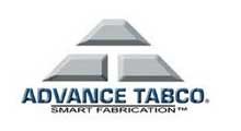 The logo for advance tabco smart fabrication is a triangle.