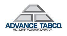 The logo for advance tabco is a smart fabrication company.