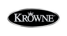 A black and white logo with a crown on it.