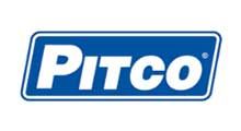 The pitco logo is blue and white on a white background.