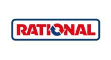 The rational logo is red and blue on a white background.