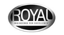 A black and white logo for royal engineered for excellence.