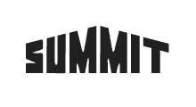 A black and white logo for summit on a white background.