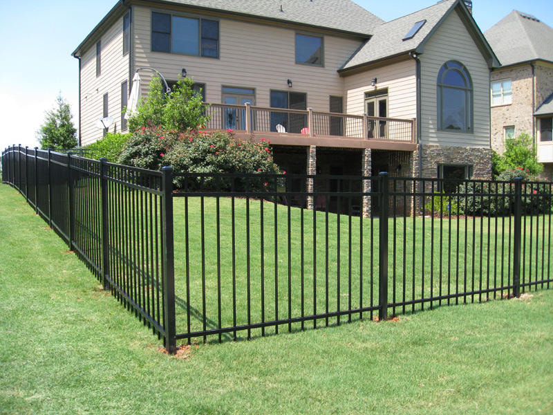 Ornamental iron fence