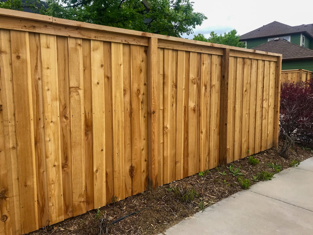Wood fence
