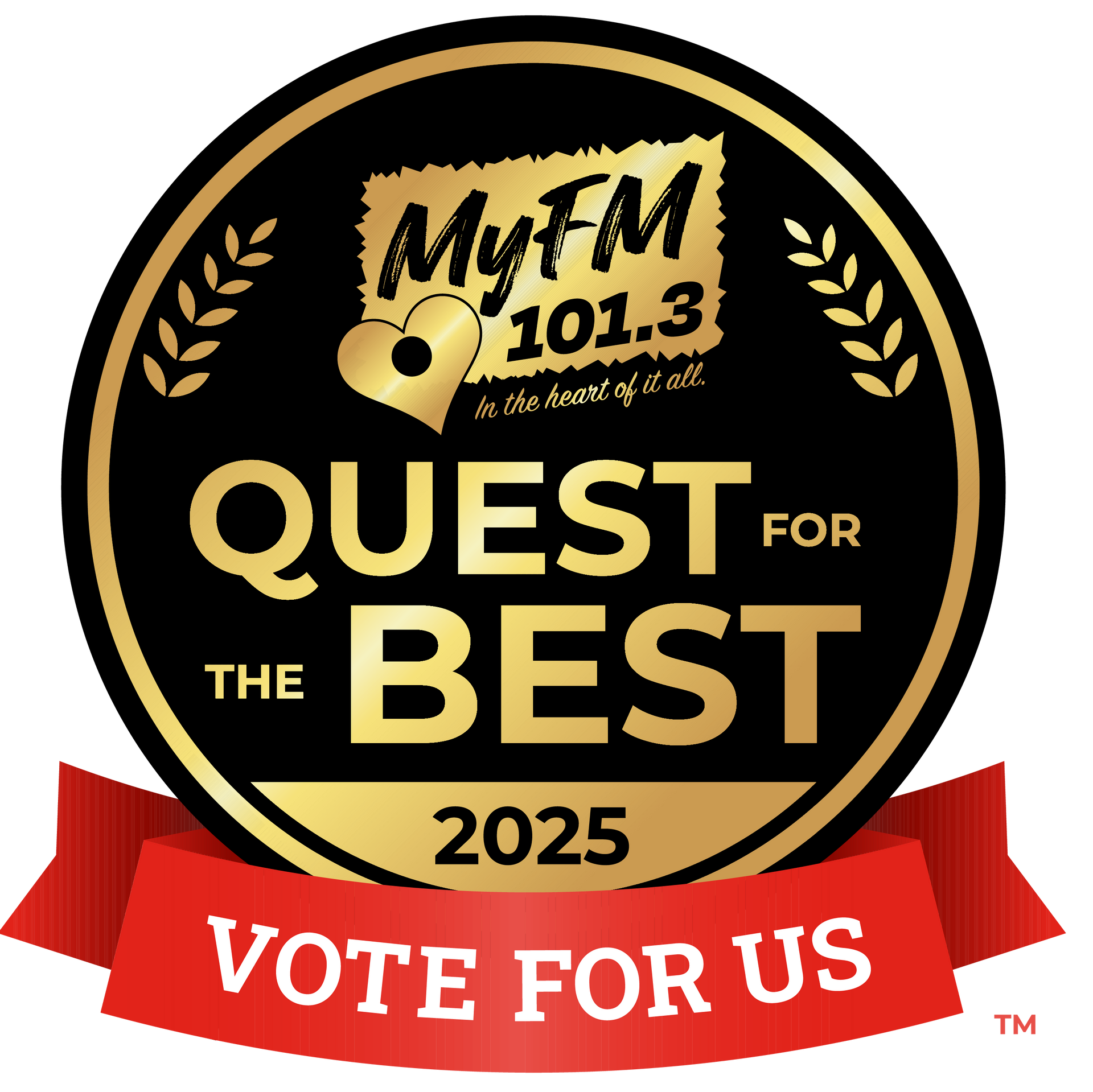 2025 Quest For The Best Vote for Us Logo