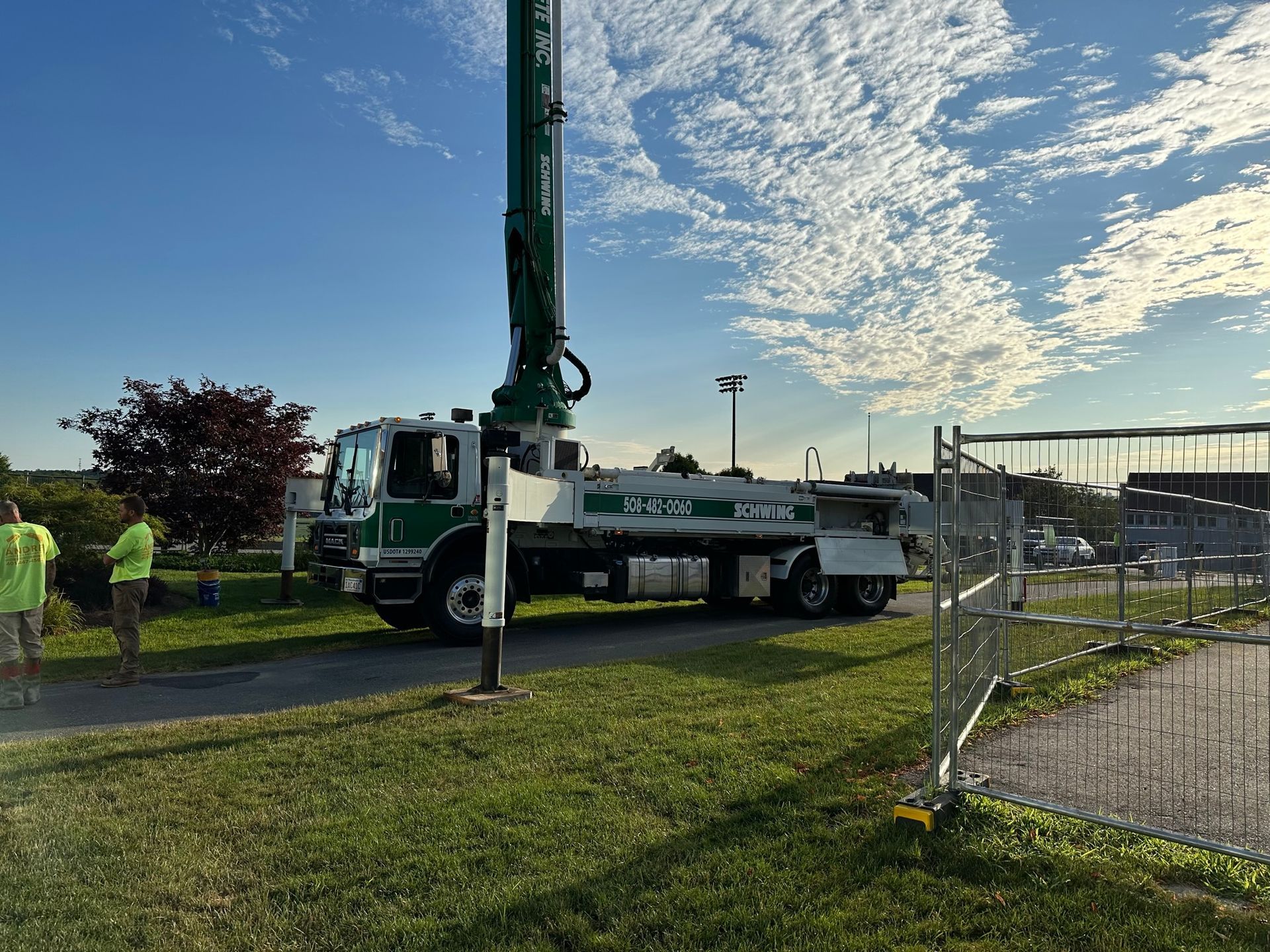 Concrete slab on deck