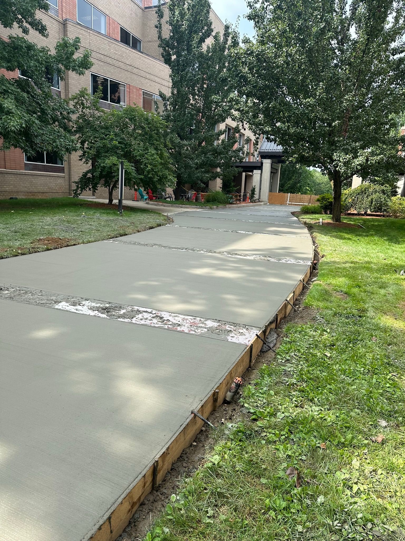 Concrete pumping and infilling