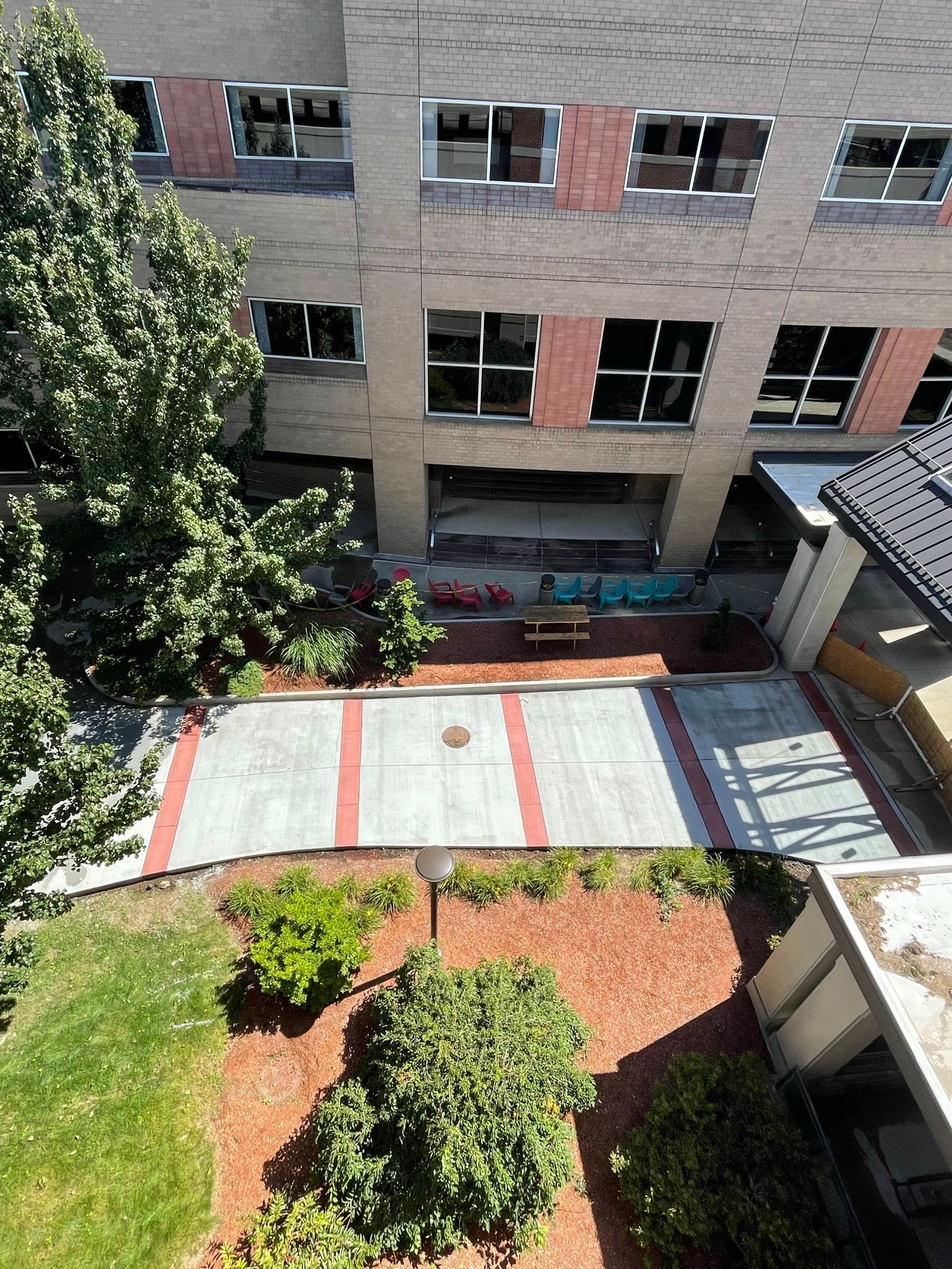 Completed emergency driveway