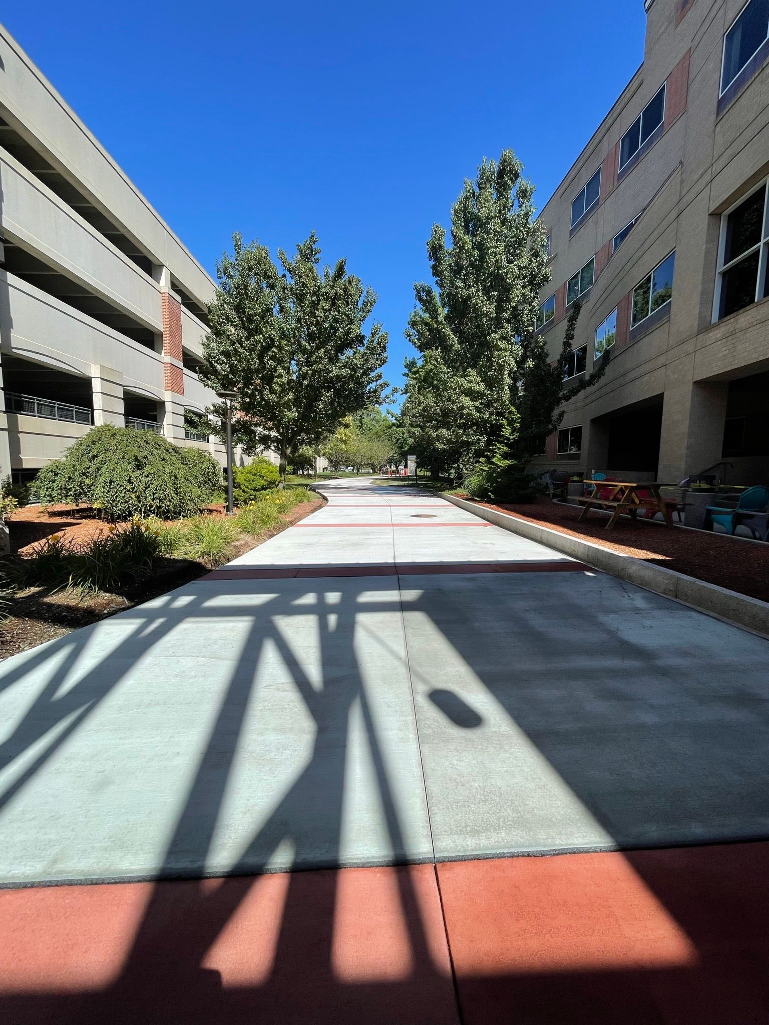 Completed emergency driveway