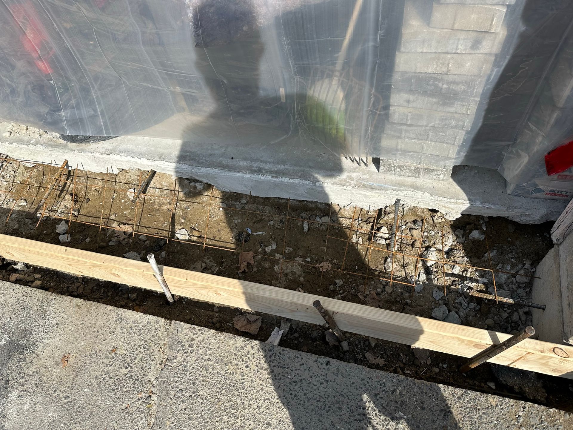 Replacing failing concrete aprons