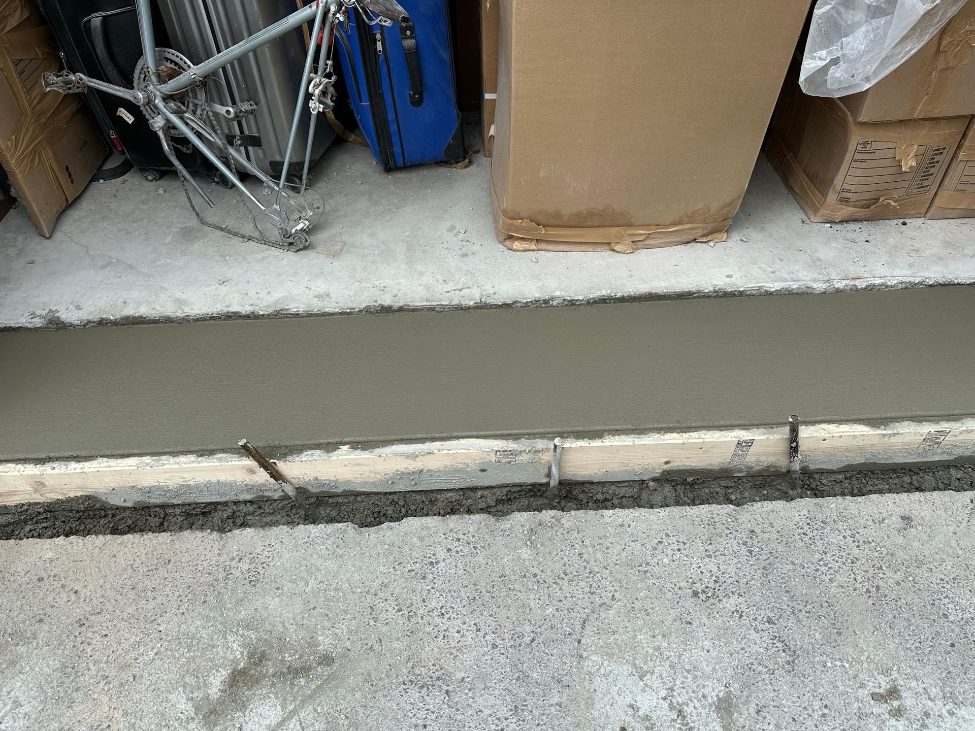 Replacing failing concrete aprons