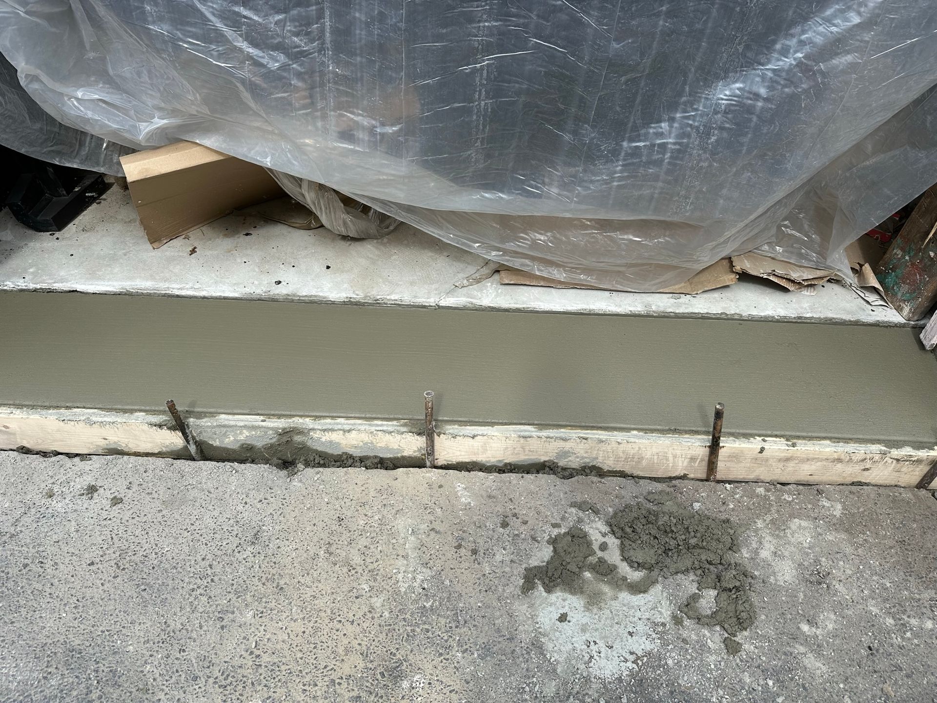 Replacing failing concrete aprons