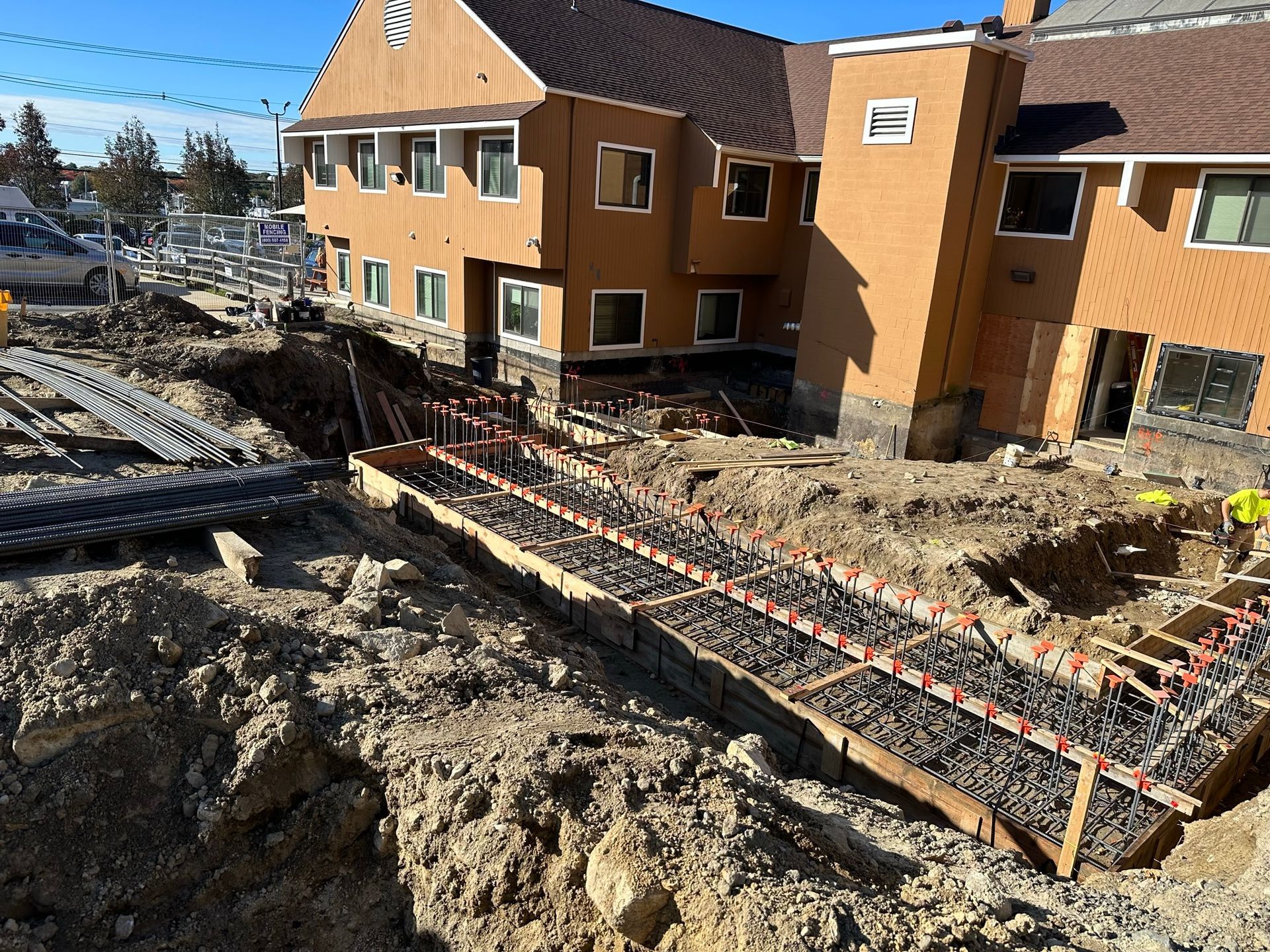Concrete footing construction