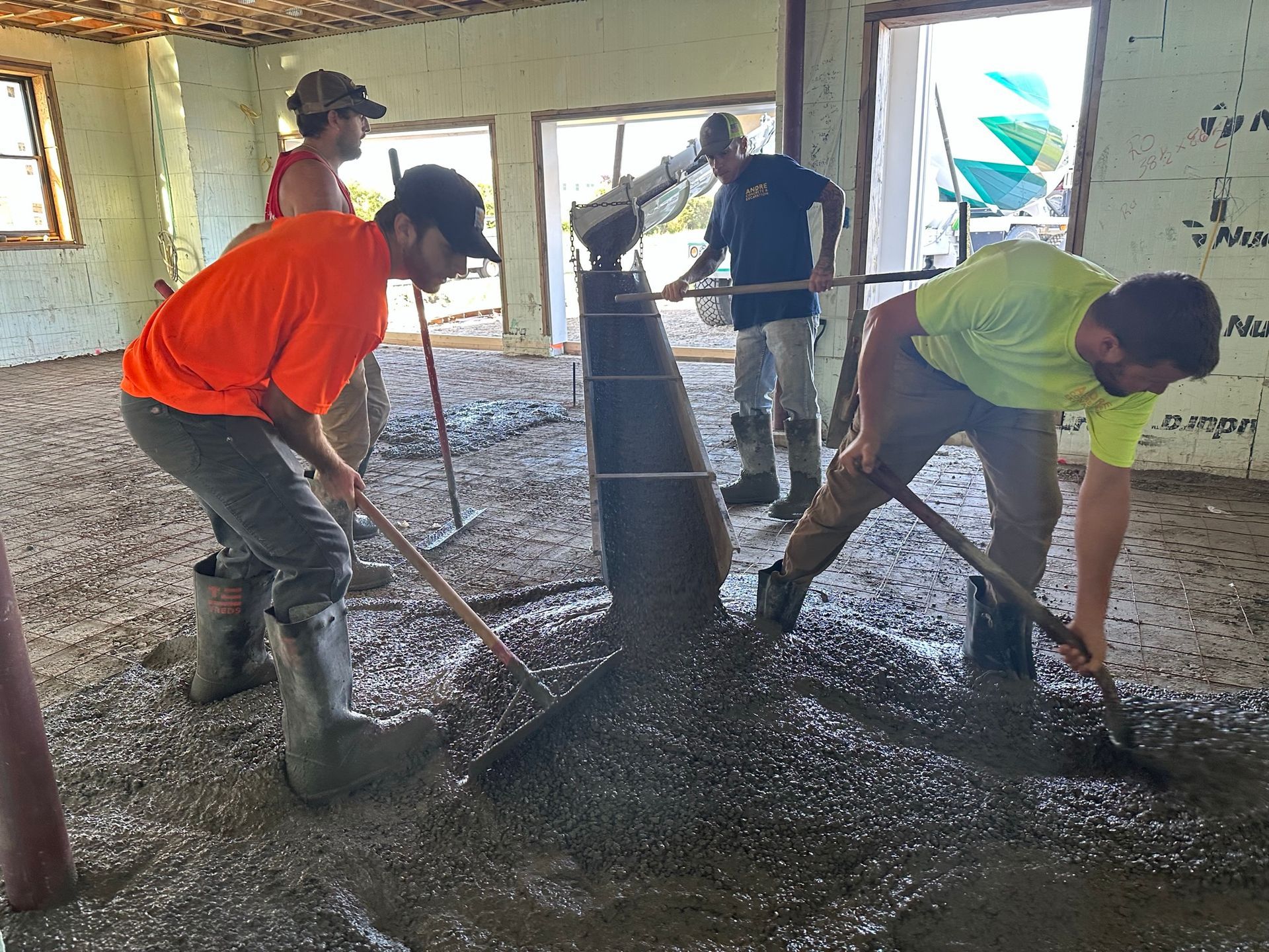 Garage floor construction