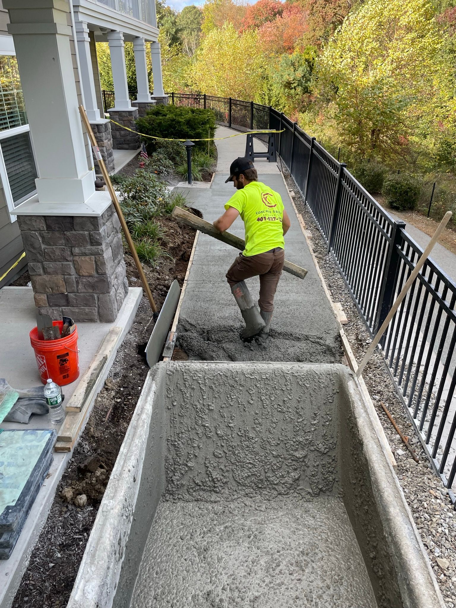 Sidewalk construction