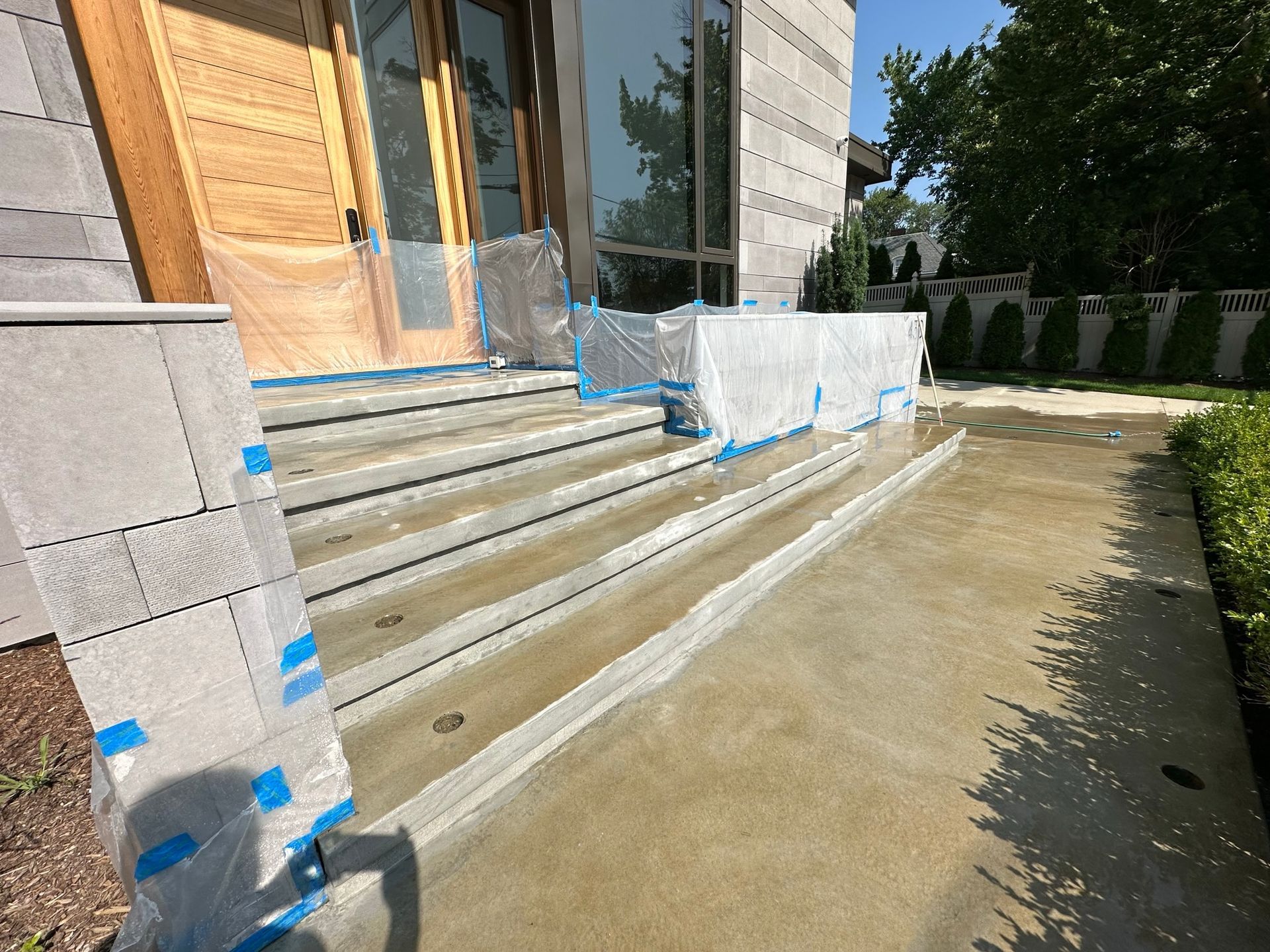 Concrete stairs