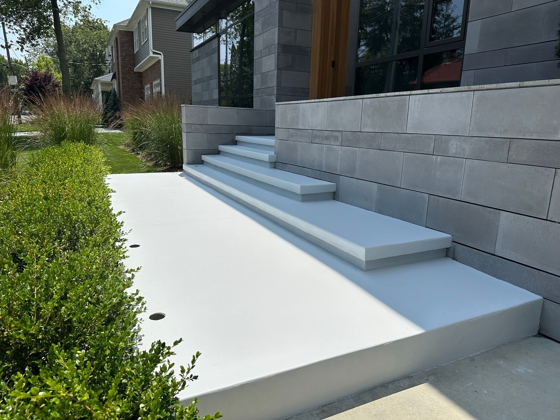 Restored concrete steps