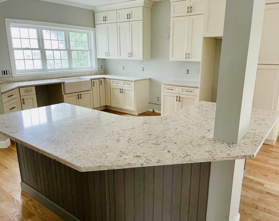 angular kitchen island