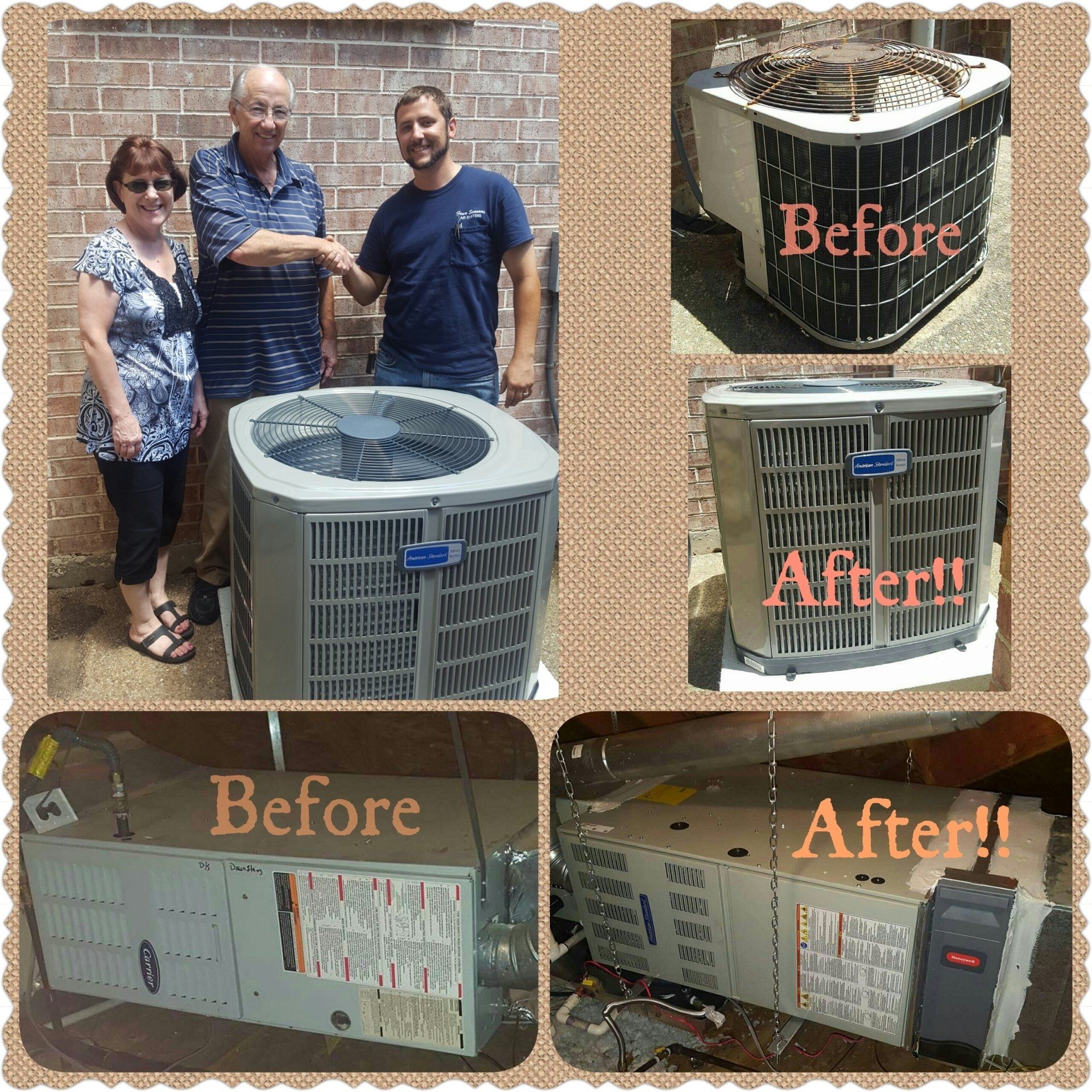 Before and after HVAC